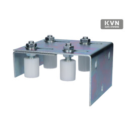 Horné vedenie nastaviteľné na šírku profilu 10-85mm, 4x nylonové kolieska D30mm H40mm Horné vedenie nastaviteľné na šírku profilu 10-85mm, 4x nylonové kolieska D30mm H40mm